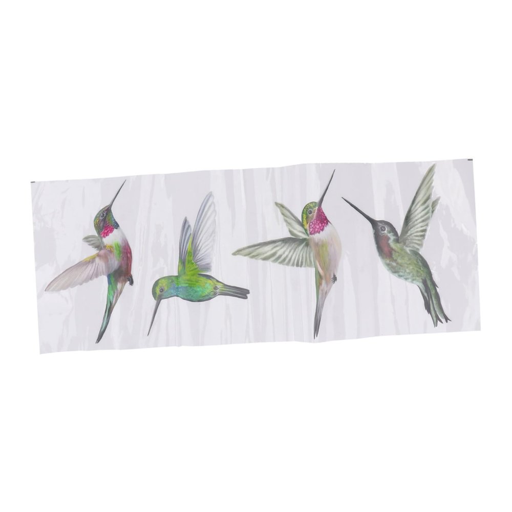MUCKLILY 4-Pack Static Cling PVC Window Stickers with Anti-Collision Protection