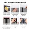 Magnetic Fly Screen Door 99 x 260 cm, No-Drill Installation, Black view 2