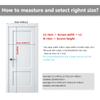 Magnetic Fly Screen Door 99 x 260 cm, No-Drill Installation, Black view 4