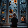 SLWOO Halloween Decorations - 98 Self-Adhesive Window Stickers view 2