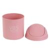 Mini Desktop Trash Can with Lid (Pink) view 4