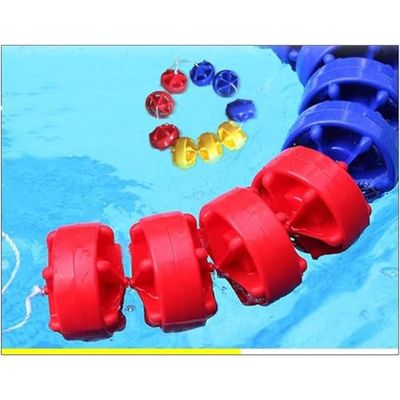 Pool Safety Lane Divider Rope with 2 Hooks