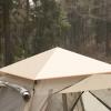 4-Person Camping Tent with Double Doors and Four Windows, Easy-Up Lightweight Stable Canopy for Hiking and Camping view 4