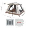 4-Person Camping Tent with Double Doors and Four Windows, Easy-Setup Lightweight Canopy view 3