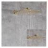 Gold Wall-Mount Shower Faucet Set with Digital Display view 2