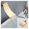 Gold Wall-Mount Shower Faucet Set with Digital Display view 3