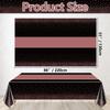 Hegbolke Tablecloths in Black and Rose Gold, 220 x 130 cm, Rectangular, Set of 4 view 2