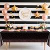 Hegbolke Tablecloths in Black and Rose Gold, 220 x 130 cm, Rectangular, Set of 4 view 4