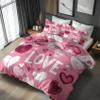 Generic Love Hearts Bedding Set 200 x 200 cm, 3-Piece view 4