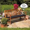 Outdoor Bench Cushion Cover, 5 cm Thick, Waterproof, Non-Slip, Zippered Polyester, Pink, 160 x 55 x 5 cm view 2