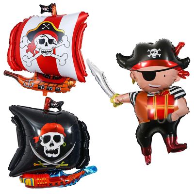 Gleemix Pirate Foil Balloons - 3 Pack