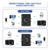 Times Mark RCA Audio Switcher, 2-in/1-out Bidirectional, with Volume Control and Mute Button view 3