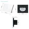 HESHUWEN Single-Gang Single-Way Touch Light Switch, Black view 2
