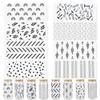 SOFPLATE 8 Sheets 8 Styles Glass Cup Stickers view 1
