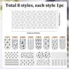 SOFPLATE 8 Sheets 8 Styles Glass Cup Stickers view 2