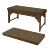 ZSWXF Waterproof Outdoor Bench Cushion, Brown, 90 x 30 x 5 cm view 1