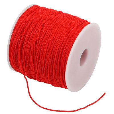 Nylon Cord for Bracelets, 1mm x 120m (Red)