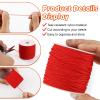 Nylon Cord for Bracelets, 1mm x 120m (Red) view 4
