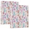 Printed 3-Ring Binder, 1.5 in D-Ring, with Pockets, Cute Mushrooms, Beige view 1