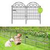 Getlay Tall Garden Fence with Gate, 81.3 cm High, 2 Panels, 122 cm Total Length, Outdoor Dog Fence, Decorative Garden Fence, Patented view 1