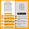 Getlay Tall Garden Fence with Gate, 81.3 cm High, 2 Panels, 122 cm Total Length, Outdoor Dog Fence, Decorative Garden Fence, Patented view 2
