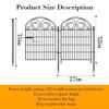 Getlay Tall Garden Fence with Gate, 81.3 cm High, 2 Panels, 122 cm Total Length, Outdoor Dog Fence, Decorative Garden Fence, Patented view 3