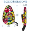 VAPOKF Table Tennis Paddle Case, Colorful Fruit, Cherry and Strawberry view 4