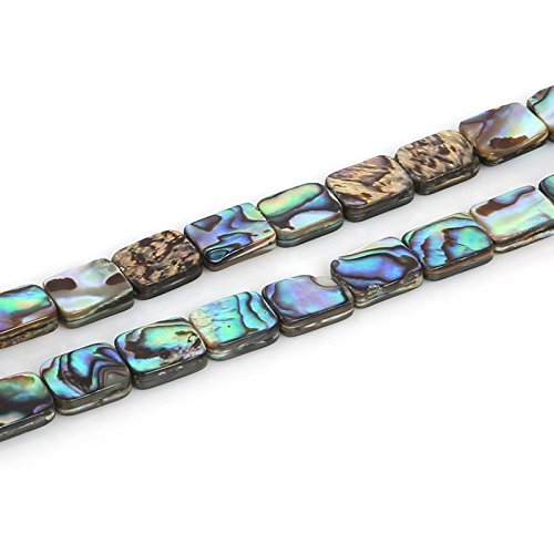 Abalone Shell Loose Beads Peacock Blue 39cm