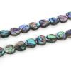 Abalone Shell Loose Beads Peacock Blue 39cm view 4