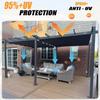 Retractable Wave Shade Sail 70 x 850 cm Blue (W x L) view 2