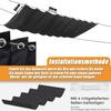 Retractable Wave Shade Sail 70 x 850 cm Blue (W x L) view 4