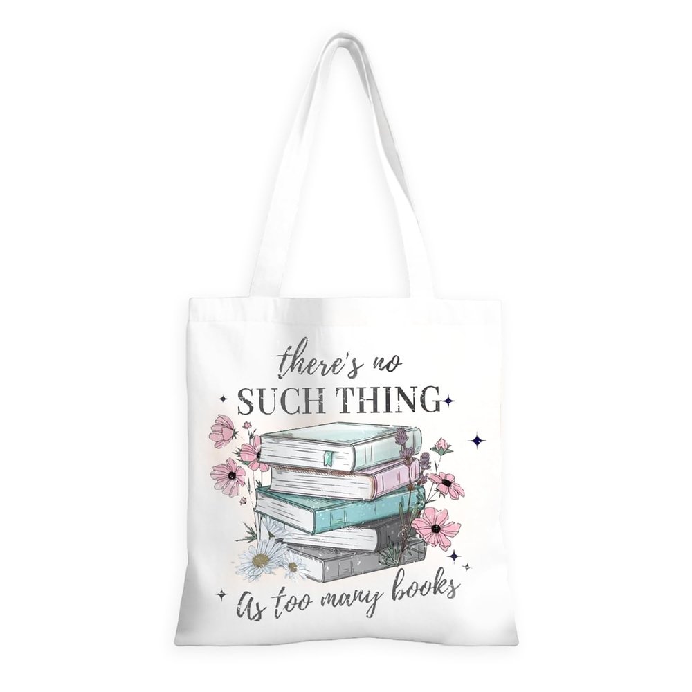 Yoljun Printed Tote Bag for Book Lovers