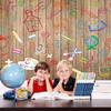 Hnmdmyi 10 x 8 ft Back to School Vintage Wood Wall Photography Backdrop view 4
