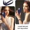 Beajew Samsung Galaxy A34 5G Case with Strap, MagSafe Compatible, Dark Blue view 3