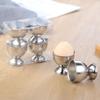 Stainless Steel Egg Cup, Round Egg Holder, Mini Egg Stand (Gold, 1 Piece) view 4