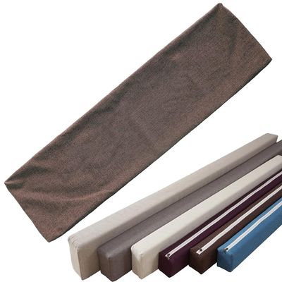 ELYSYSRL Linen Cover for Foam Mattress Gap Filler, Zippered, Brown, 135 x 15 x 15 cm