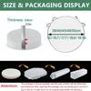UICMNSI Round Outdoor Chair Seat Cushions, Set of 2, Waterproof, Non-Slip, Washable with Ties view 2