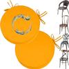 UICMNSI Round Outdoor Chair Cushions, Set of 2, Waterproof, Non-Slip, Washable with Ties, 40 x 5 cm view 1