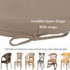 UICMNSI Round Outdoor Chair Cushions, Set of 2, Waterproof, Non-Slip, Washable with Ties, 40 x 5 cm view 4