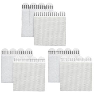 Mall Picture Hangers, 12 Pairs, Heavy-Duty Self-Adhesive Picture Hanging Strips, White J