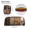PPTHSNVB Poland Historic Center Street Pencil Case with Zipper, Large-Capacity Leather Pencil Pouch, Portable Makeup Bag for Women and Men, Gold view 4