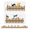 DOODLREAM Cat Jumping Over Fence Stencil view 1