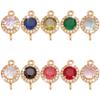 WADORN 10 Colors Zirconia Connector Charms view 1