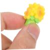 UPKOCH 1 Set Miniature Cart Figures, Small Flower Bouquet Dollhouse Decorations, DIY Micro Landscape Ornaments for Succulents and Bonsai view 4