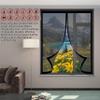 Magnetic Insect Screen Door, 45 x 54 cm, Automatic Closing, Black view 3