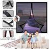 Magnetic Insect Screen Door, 45 x 54 cm, Automatic Closing, Black view 4