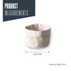 LACOR - Cream Bread Basket, Cotton, Viscose, Machine Washable, Foldable, Reversible, Stackable, Polyester, 15 cm view 2