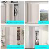YZBZNG Cabinet Curtain with Adhesive Track, Blue, H110 cm/W120 cm view 4