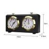 Srliya Chess Timer, Lightweight Portable Quartz Chess Clock for International and Chinese Chess, No Batteries Required, Black Plastic, 15 x 5.5 x 9 cm view 2