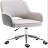 SBCGFY Home Ergonomic PU Leather Padded Adjustable Swivel Office Chair with Armrests, 550 lb Capacity view 1